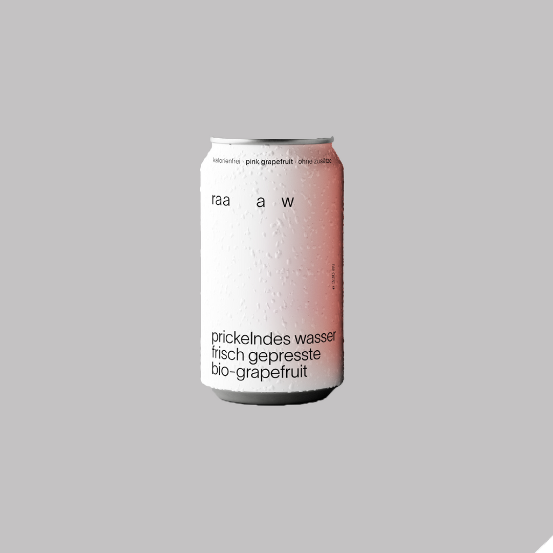 Prickelndes Wasser mit Bio-Grapefruit